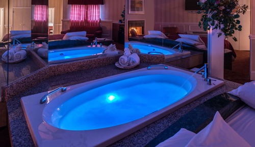 Suite de luna de miel, 1 cama de matrimonio grande, bañera de hidromasaje