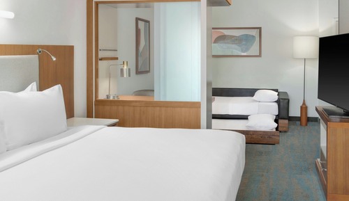 Estudio, 1 cama de matrimonio grande con sofá cama (Mobility Accessible, Roll-in Shower)