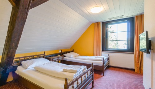 Habitación básica con 2 camas individuales