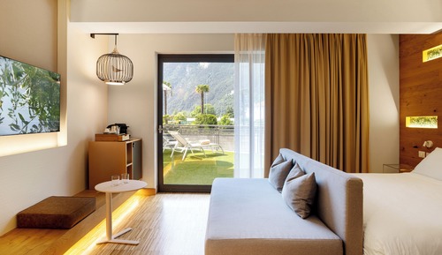 Suite junior, terraza, vistas al parque