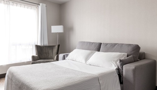 Suite ejecutiva, 1 cama de matrimonio grande con sofá cama, balcón