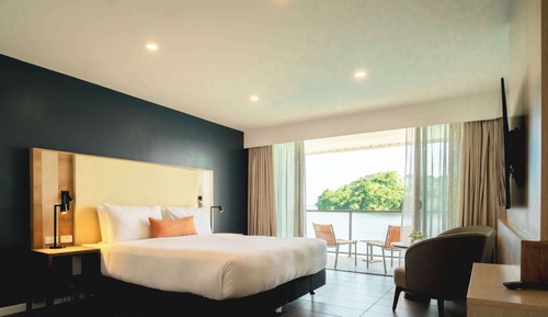 Habitación ejecutiva, 1 cama de matrimonio grande, vistas al mar