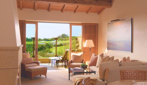 Suite, varias camas, vistas al jardín