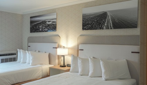 Double Room, 2 Queen Beds, Pool View, Terrace