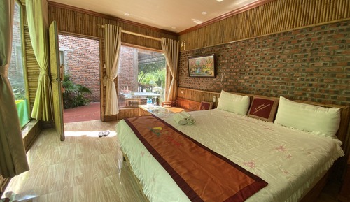 Bungalow, vistas al patio