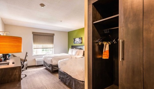 Habitación estándar, 2 camas de matrimonio, accesible para personas con discapacidad