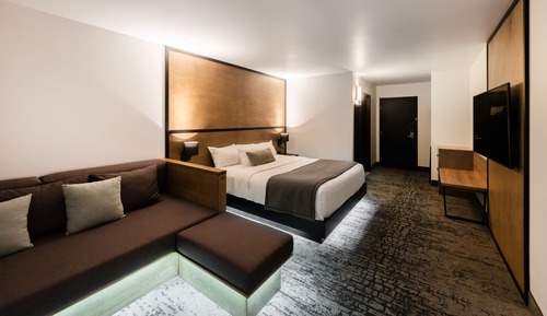 Habitación Confort, 1 cama de matrimonio grande con sofá cama, vistas a la montaña