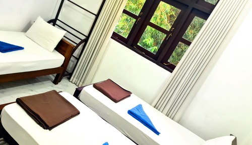 Habitación triple Deluxe, 3 camas individuales, no fumadores, vistas al jardín