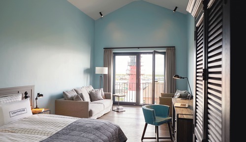 Habitación Confort doble, vistas parciales al lago