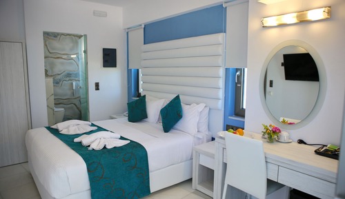 Habitación de lujo doble, 1 cama de matrimonio, vistas al mar