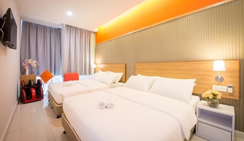 Habitación familiar, 2 camas de matrimonio, no fumadores