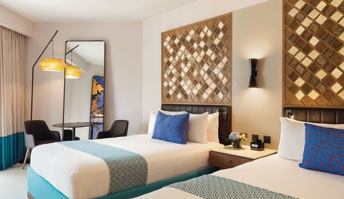 Habitación Premium, 2 camas de matrimonio, vistas al jardín