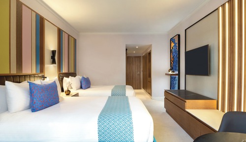 Habitación Club, 2 camas de matrimonio, vistas al jardín (Preferred)