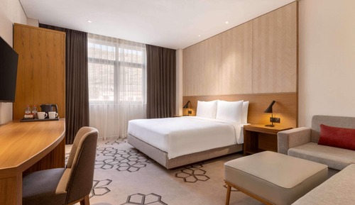 Habitación, 1 cama de matrimonio grande con sofá cama