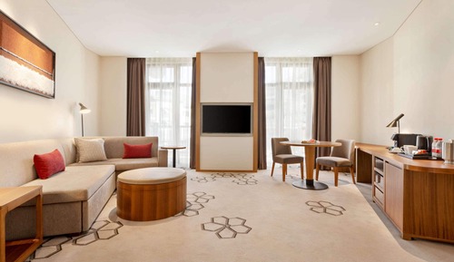 Suite, 1 cama de matrimonio grande con sofá cama