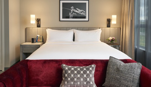 Suite estudio Deluxe, 1 cama de matrimonio grande, accesible para personas con discapacidad