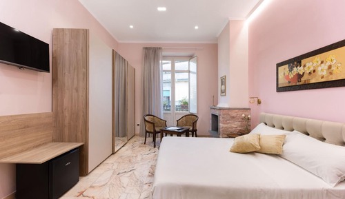 Habitación Elite, 1 cama de matrimonio, chimenea, vistas a la ciudad