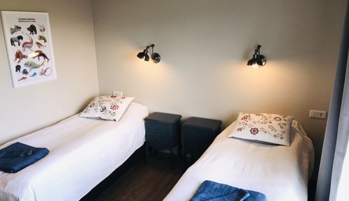 Habitación Deluxe con 1 cama doble o 2 individuales, baño privado