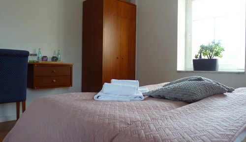 Habitación básica doble, baño privado, vistas a la montaña (Forsthaus 10)