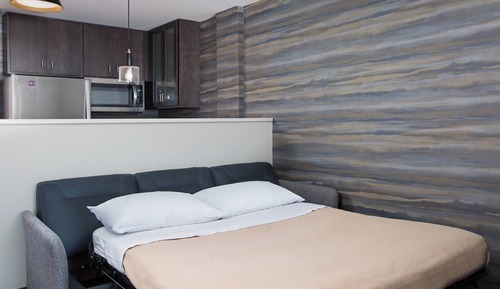 Estudio, 1 cama de matrimonio grande con sofá cama, no fumadores