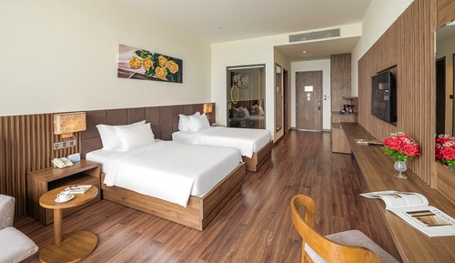 Habitación Premium con 2 camas individuales, vistas al mar (Deluxe)