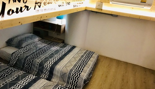 Blu G Twin Futons with Ensuite Bathroom