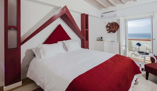 Habitación estándar doble, vistas al mar (Quarto Praia das Maçãs)