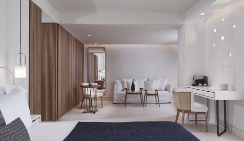 Suite junior, bañera de hidromasaje, vistas al mar