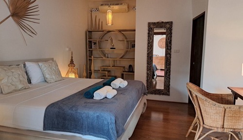Habitación romántica doble, 1 cama de matrimonio grande