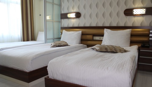 Habitación estándar con 1 cama doble o 2 individuales, vistas a la montaña