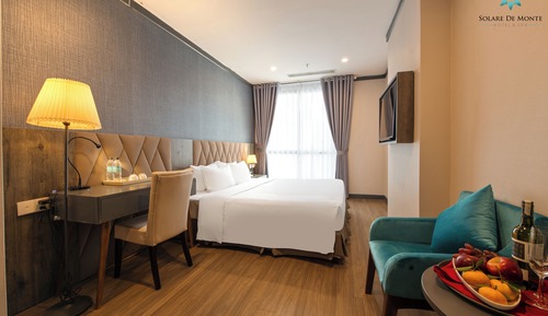 Habitación Premier doble, 1 cama de matrimonio grande, vistas a la ciudad