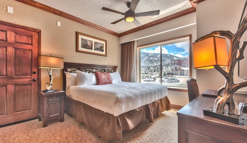 Apartamento Deluxe, varias camas, chimenea, vistas al complejo turístico