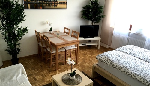 Estudio, 1 cama doble con sofá cama (incl. EUR 25 cleaning fee)