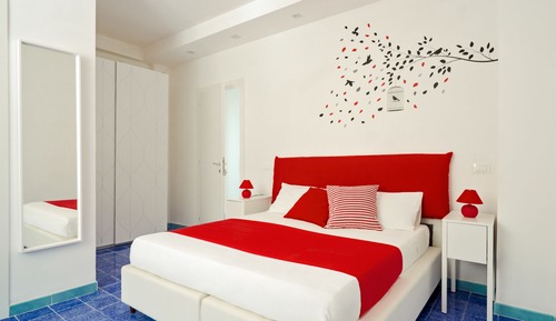 Habitación superior con 1 cama doble o 2 individuales, terraza (Svevi)