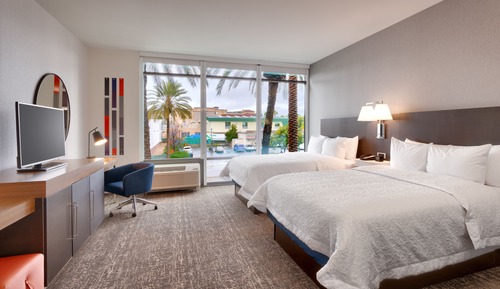 Habitación Deluxe, 2 camas de matrimonio, no fumadores, frigorífico y microondas