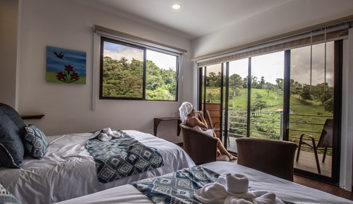 Habitación Deluxe doble, balcón, vistas a la montaña
