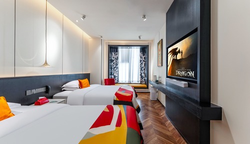 Habitación estándar doble, 2 camas dobles