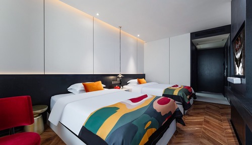 Habitación Deluxe con 2 camas individuales, 2 camas dobles