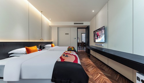 Suite superior, varias camas