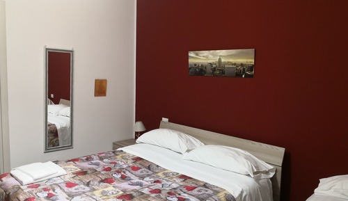 Habitación cuádruple Deluxe, vistas a la piscina