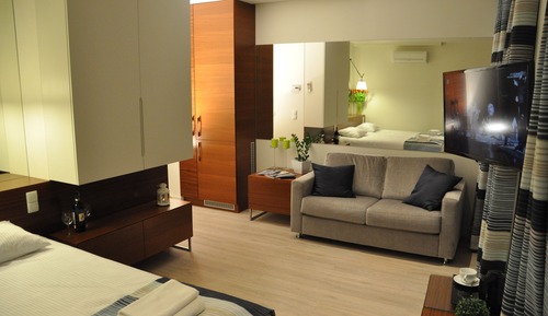 Apartamento Deluxe, 1 cama de matrimonio, vistas parciales al lago