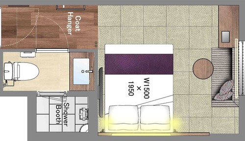 Habitación doble, no fumadores (Moderate, Housekeep once every 3 days)