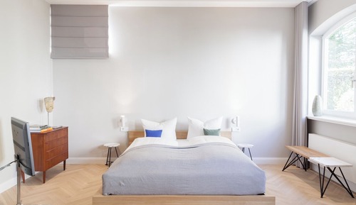 Estudio, 1 cama de matrimonio, terraza