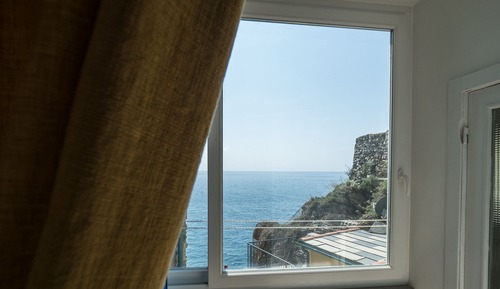 Habitación panorámica doble, 1 cama doble, vistas al mar