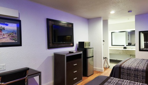 Habitación Deluxe, 2 camas de matrimonio, fumadores, frigorífico y microondas