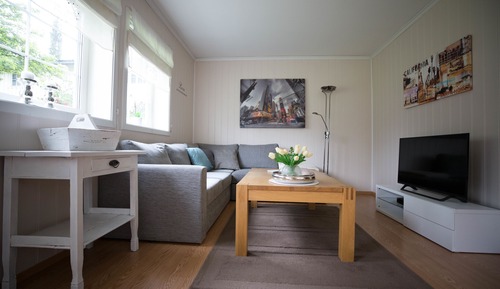 Apartamento superior, 1 cama de matrimonio con sofá cama, no fumadores, vistas al jardín