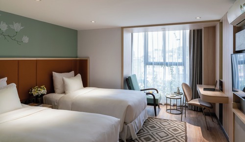 Habitación Deluxe con 2 camas individuales, vistas a la ciudad