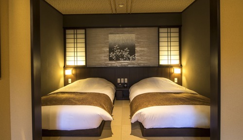 Habitación con 2 camas individuales (Japanese Western Style, Open-Air Bath)