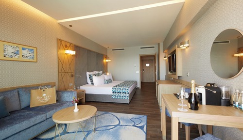 Habitación Deluxe doble, balcón, vistas al mar (Preferred CLub)