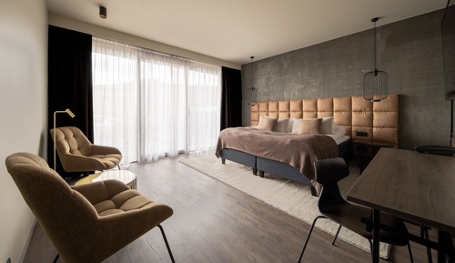 Habitación Deluxe doble, 1 cama de matrimonio grande con sofá cama, balcón